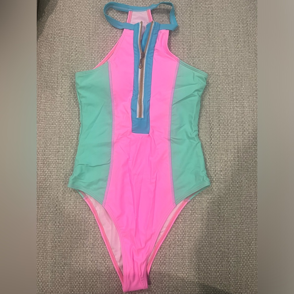 Women’s Colorblock One Piece Swimsuit